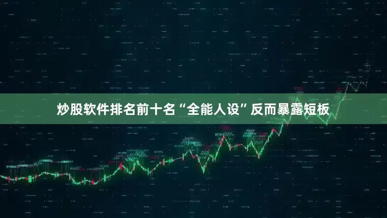 炒股软件排名前十名“全能人设”反而暴露短板